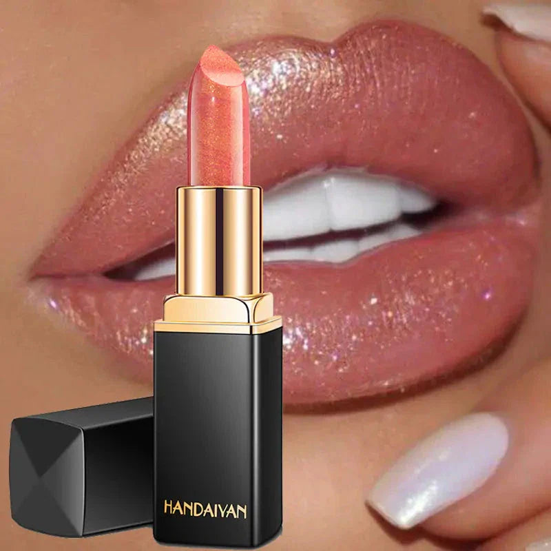 9 Colors Waterproof Glitter Lipstick - Korvel