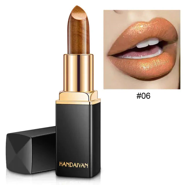 9 Colors Waterproof Glitter Lipstick - Korvel