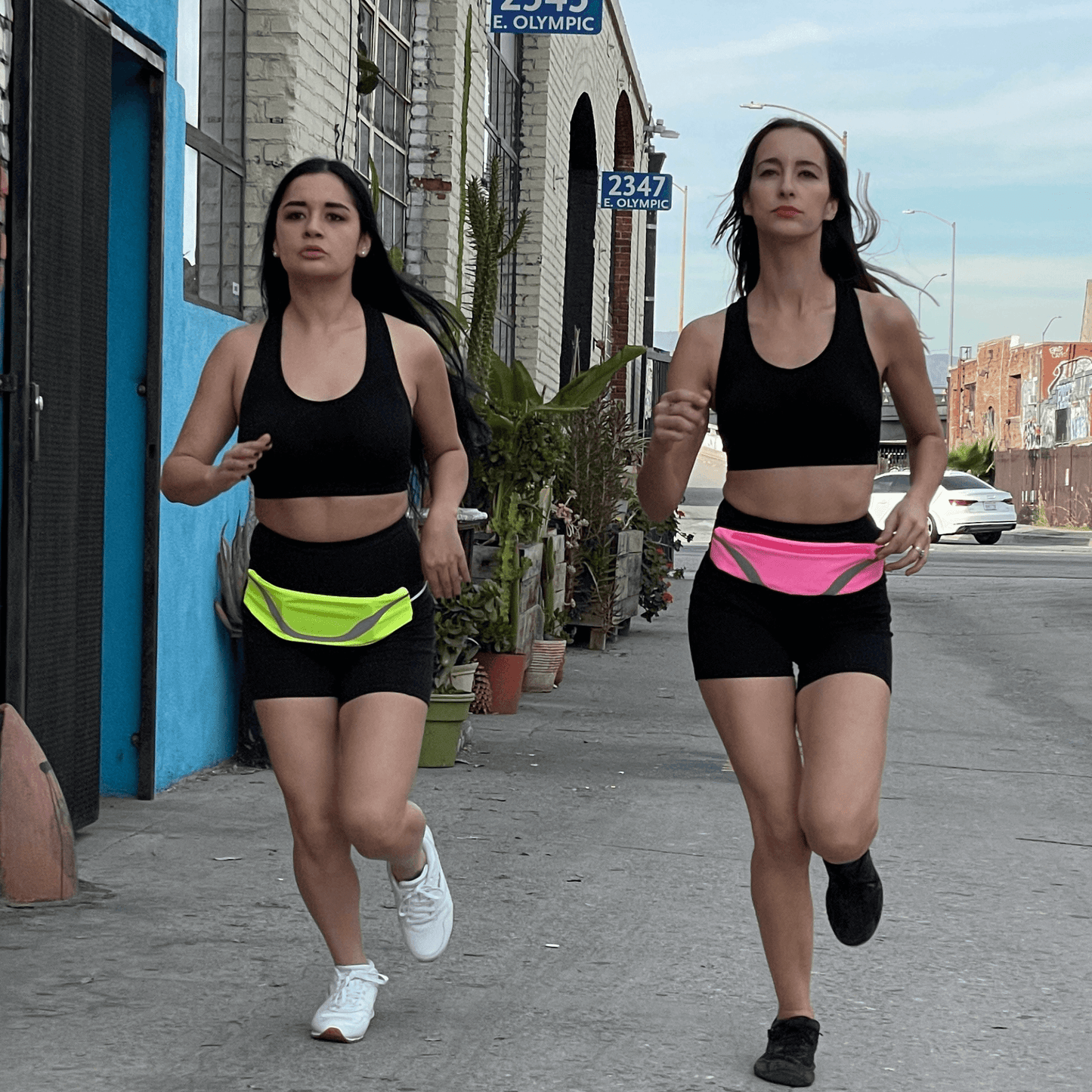 Water-Resistant Sport Waist Pack with Reflective Strip