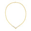 Collar de Diamantes de Corte Princesa de 1/2 Cttw en Oro Amarillo y Blanco de 10K