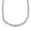 Collier Riviera en diamant pavé certifié IGI en or jaune 14K
