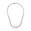 Collier Riviera en diamant cluster en or blanc 14K certifié IGI