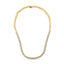 Collier Riviera en diamant cluster en or blanc 14K certifié IGI