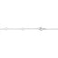 Collier en Argent Sterling avec Diamants Bleus