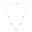 Collier en argent sterling plaqué or avec diamants