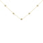 Collier en argent sterling plaqué or avec diamants