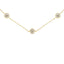Collier en argent sterling plaqué or avec diamants