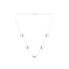 Sterling Silver Diamond Station Necklace - 0.5 cttw
