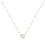 Collier Pendentif en Argent Sterling 0,5 Cttw avec Diamant en Monture Bezel