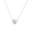 Collier Pendentif en Argent Sterling 0,5 Cttw avec Diamant en Monture Bezel