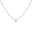 Pendentif en diamant en forme de poire en or blanc 14K avec diamant cultivé en laboratoire