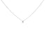 Pendentif en diamant en forme de poire en or blanc 14K avec diamant cultivé en laboratoire