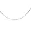 Collier en diamant à 11 stations en or blanc 14K avec sertissage en chaton
