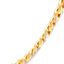Collier en lien cubain en argent sterling plaqué or jaune 14K - 18"