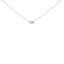 Collar de Pendiente de Diamante Lab-Cultivado en Oro Blanco de 14K