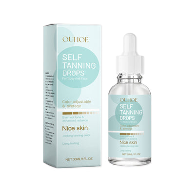 Tanning Drops, Gentle Moisturizing, Tanning And Even Skin Tone Moisturizing Wheat Skin Tone Care Solution - Korvel