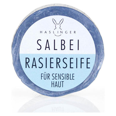 Jabón de Afeitar Haslinger con Salvia para Piel Sensible - 60g