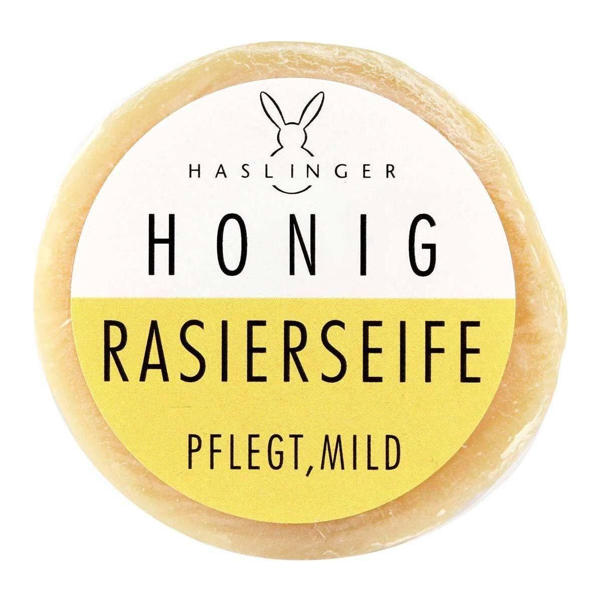 Jabón de Afeitar Haslinger con Miel 60G - Experiencia de Afeitado Premium