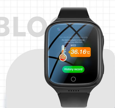 New K9L Elderly Phone Watch Temperature Fall Prevention Alarm Heart Rate Blood Pressure 4G Full Network Elderly Location Watch - Korvel