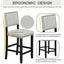 Conjunto de Comedor de Altura de Mostrador TREXM de 5 Piezas en Espresso y Beige