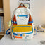 Fashion Color Contrast Large Capacity Travel Backpack