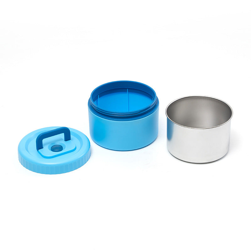 Kids' bento lunch bag: 1700ml containers with toppers, thermos, for school. - Korvel