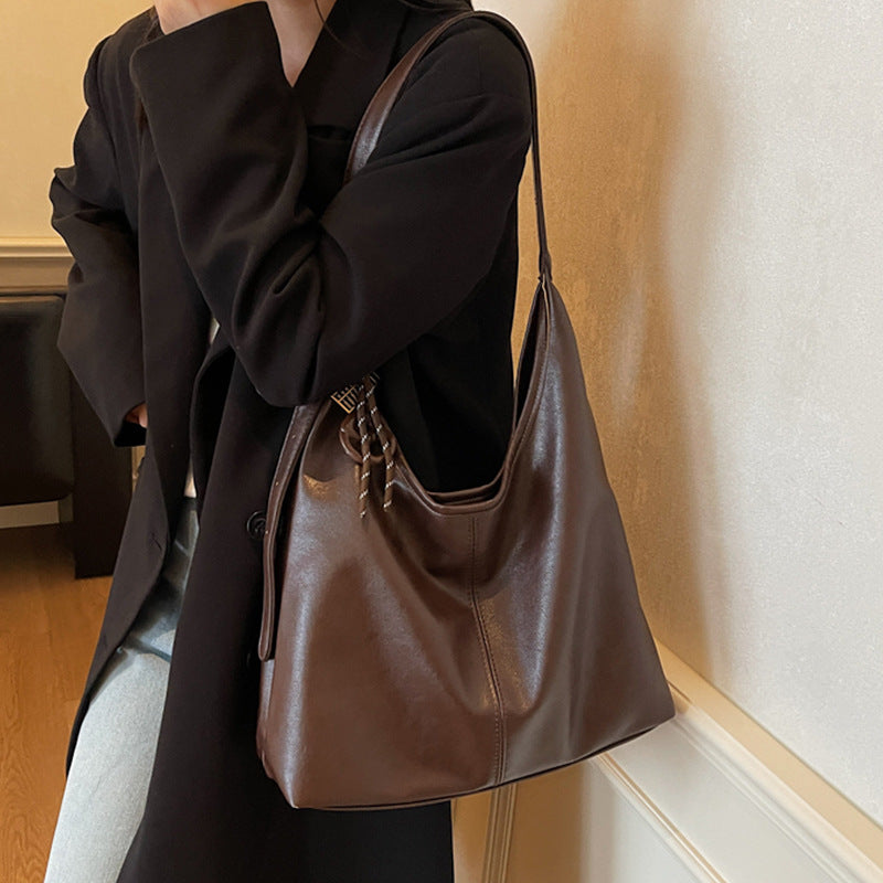 Sac à bandoulière croisé vintage de grande capacité