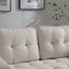 Canapé-lit futon convertible 3 plis - Gris foncé, Gris clair et Beige