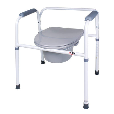 Carex Bedside Steel Commode - Versatile and Durable