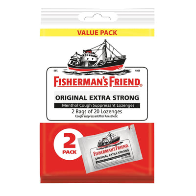 Fisherman's Friend Extra Strong Lozenges - Original Flavor, 2 Pack