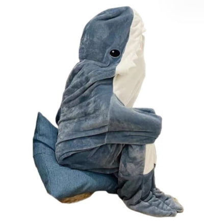 Cartoon Shark Sleeping Bag Pajamas Office Nap Shark Blanket Karakal High Quality Fabric Mermaid Shawl Blanket For Children Adult - Korvel