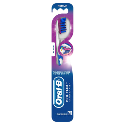 Oral-B 3D White Luxe Medium Toothbrush with Stain Eraser