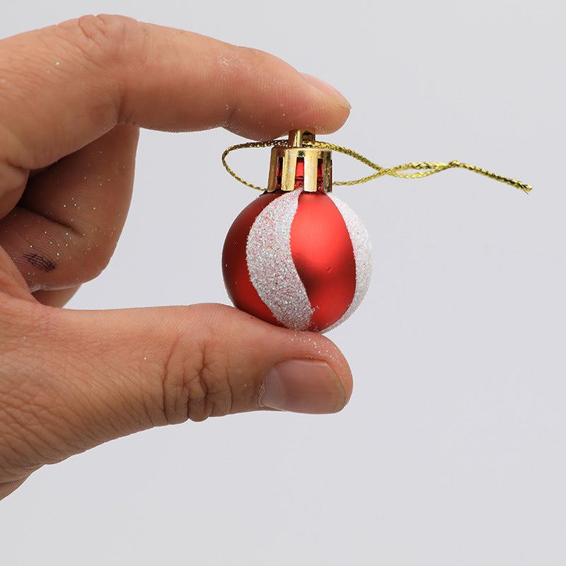 Christmas decorations Christmas trees gifts decorations mini painted Christmas balls - Korvel