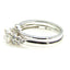 Bague de fiançailles antique de 0,90 ct en or blanc 14KT