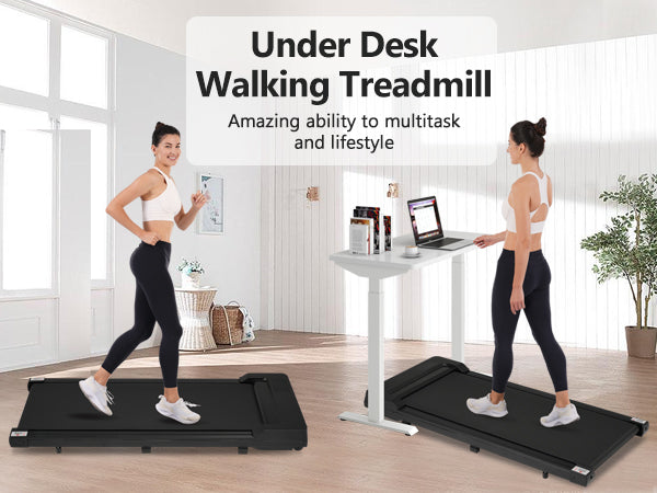 8.10 Walking Pad Under Desk Treadmill - 2.5HP, 300LBS Capacity