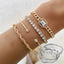4-Piece Bohemian Crystal Bracelet Set for Women