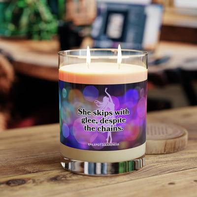 Joyful Essence Scented Candle - Elegant Glass, 11oz - Korvel