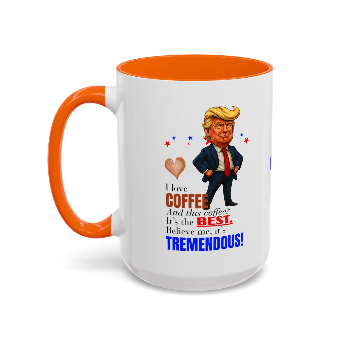 Taza de café de acento vibrante