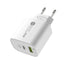 PD12W charger 5V 2.4A European, American and British standard charging head Type-C adapter PD+USB charging head - Korvel