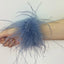 Real Ostrich feather cuff plumes bracelet for women white Cuffs pens Shirt with feathers girls fur cuffs ornament boa plume - Korvel