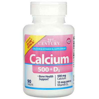 21st Century Calcium Plus Extra D – 500 mg