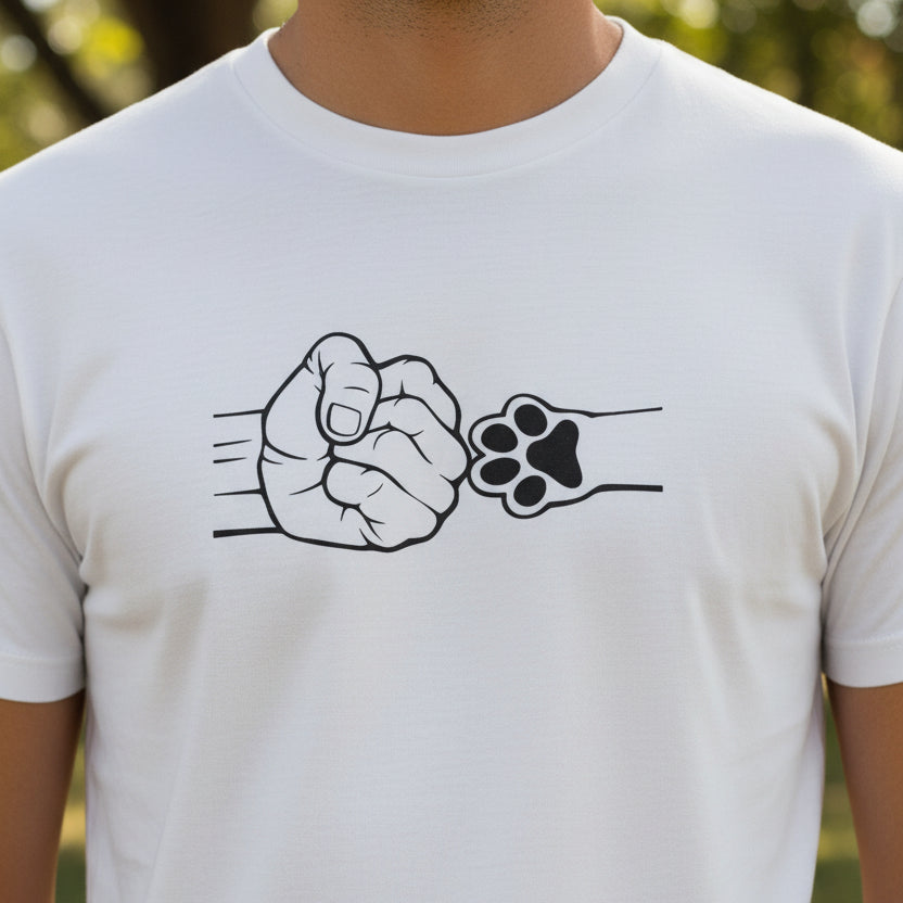 Camiseta Unisex de Algodón Pesado Fist Bump