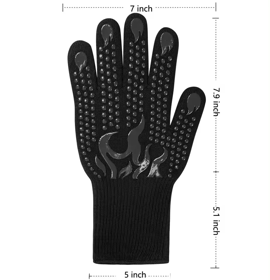 Guantes de BBQ Premium Resistentes al Calor para Asar y Hornear