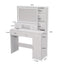 Smart mirror dressing table with drawers and storage cabinets, dressing table with bedroom dressing table, changing room - Korvel