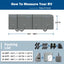 Umbrauto Class A RV Cover Upgraded Heavy Duty 7 Layers Top Windproof Breathable Class A Motorhome Camper Cover,Grey - Korvel
