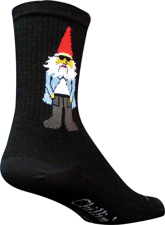 Calcetines SockGuy Crew Gnomies - 6" Negro Pequeño/Mediano