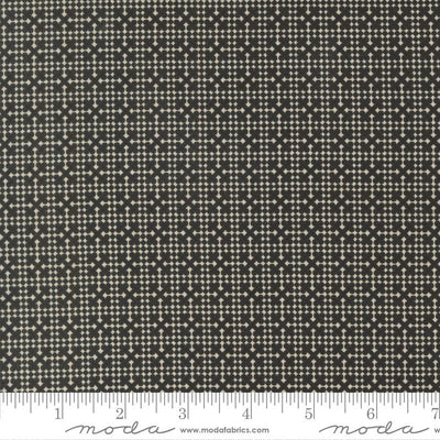 Posh Onyx Noir Netting Blenders Check Cotton Fabric