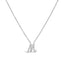 10K White Gold Diamond Accent Initial "A" Pendant Necklace