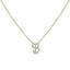 10K White Gold Diamond Accent Initial "A" Pendant Necklace