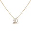 10K White Gold Diamond Accent Initial "A" Pendant Necklace